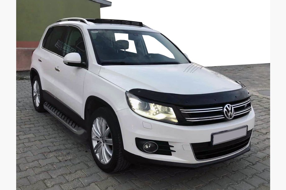 Volkswagen Tiguan 2007-2016 гг. Дефлектор капота (EuroCap) Image