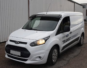 Ford Connect 2014-2021 гг. Козырек на лобовое стекло (черный глянец, 5мм) фото 1