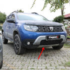 Dacia Duster 2018-2024 гг. Нижняя Накладка Переднего Бампера (ABS, Серая) фото 1