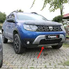 Dacia Duster 2018-2024 гг. Нижняя Накладка Переднего Бампера (ABS, Серая) фото 1