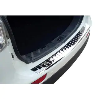 Накладка на задний бампер OmsaLine (2012-2015, нержавейка) Mitsubishi Outlander 2012-2021 гг. фото 1