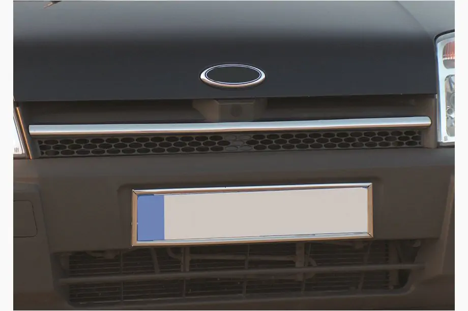 Ford Connect 2002–2006 гг. Хром накладка на решетку радиатора (1 шт., нерж. сталь) Carmos - Турецкая Нержавеющая Сталь
