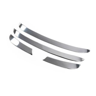 Накладки на решетку Нержавеющая сталь (2010-2012, 4 шт.) Hyundai Santa Fe 2 2006-2012 гг. фото 1