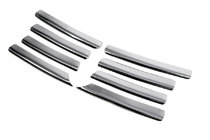 Volkswagen Sharan 1995-2010 гг. Хромированные Накладки на Решетку (Нержавейка) 1995-2000 год, 6 полос фото 2