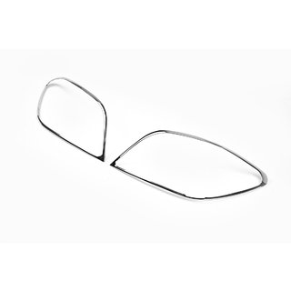 Хромированные накладки на задние фонари (2 шт., пластик) Peugeot 307 2001-2008 гг. фото 1