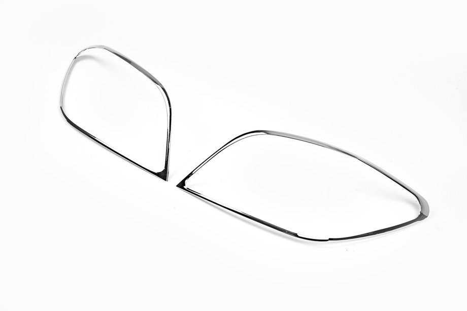 Peugeot 307 2001-2008 гг. Хромированные накладки на задние фонари (2 шт., пластик) Image