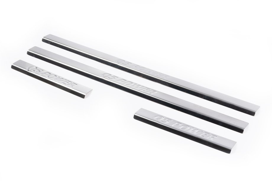 Audi Q5 2008-2017 гг. Накладки на дверные пороги (4 шт., Carmos V1) Image