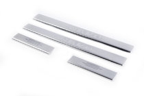 Fiat Bravo 2008-2016 гг. Накладки на пороги Carmos (4 шт, нержавейка) фото 1