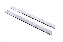 Mini РАСПРОДАЖА! Накладки на пороги нержавейка (Carmos, 2 шт.) фото 2