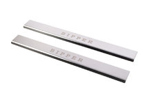 Peugeot Bipper 2008-2017 гг. Накладки на пороги Carmos V3 (2 шт, нержавейка) фото 1