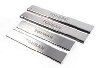 Накладки на внутренние пороги (4 шт, нержавейка) фото 1