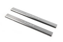 Накладки на пороги Laser (2 шт., нержавейка) фото 1