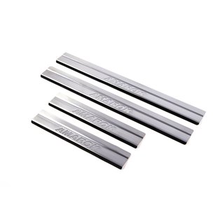 Накладки на пороги Carmos V1 (4 шт, нержавейка) Volkswagen Amarok 2010-2022 гг. фото 1