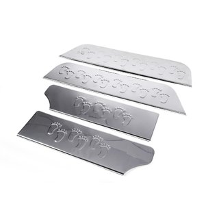 Внутренние накладки на пороги тип-1 (нержавеющая сталь) Volkswagen T4 Transporter 1990-2003 гг. фото 1