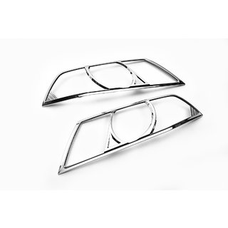 Накладки на Фары (2 шт, пластик) Skoda Octavia II A5 2006-2010 гг. фото 1