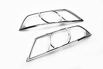 Skoda Octavia II A5 2006-2010 гг. Накладки на Фары (2 шт, пластик) фото 1