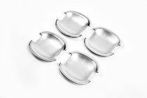 Hyundai Accent 2006-2010 гг. Хромированные вставки под ручки (4 шт., Пластик) фото 1