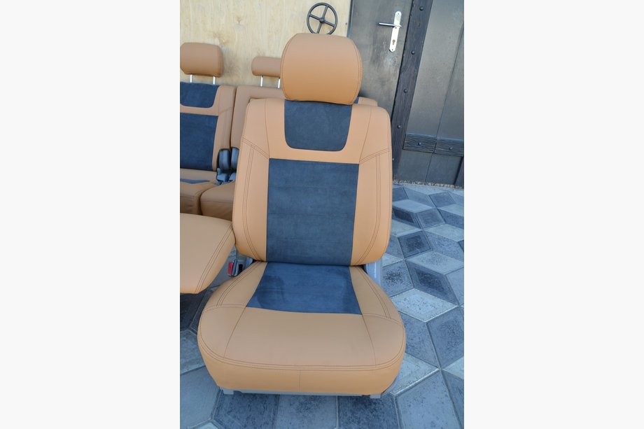 Toyota Land Cruiser 100 1998-2007 гг. Авточехлы (Эко-кожа ↗Алькантара, Elite) Фото 6