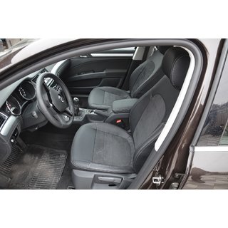 Авточехлы (2013↗, Экокожа↗Алькантара, Elite) Skoda Superb 2009-2015 гг. фото 1