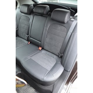 Авточехлы (2013↗, Экокожа↗Алькантара, Elite) Skoda Superb 2009-2015 гг. фото 4