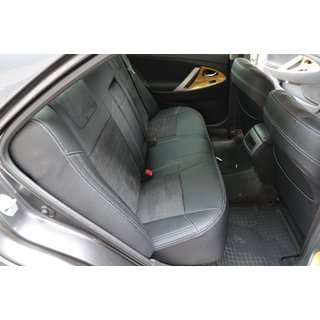 Авточехлы (Эко-кожа ↗ Замена Алькантары, Elite) Toyota Camry 2006-2011 гг. фото 3