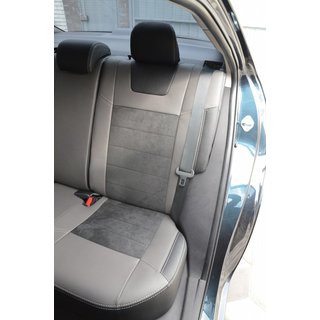 Авточехлы Elite (Эко-кожа с вставками Alcantara) Toyota Corolla 2013-2019 гг. фото 4