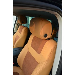 Авточехлы (заменители алькантары и кожи, Elite) Volkswagen Touareg 2010-2018 гг. фото 2