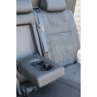 Авточехлы (заменители алькантары и кожи, Elite) Volkswagen Touareg 2010-2018 гг. фото 4