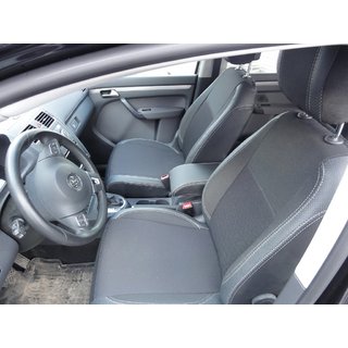 Авточехлы (Эко-кожа↗Ткань, Premium) Volkswagen Touran 2010-2015 гг. фото 3