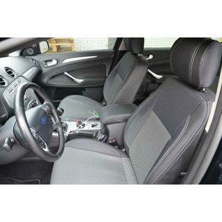 Авточехлы (Эко-кожа↗Ткань, Premium) Ford Mondeo 2008-2014 гг. фото 1