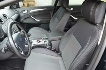Ford Mondeo 2008-2014 гг. Авточехлы (Эко-кожа↗Ткань, Premium) фото 1