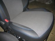 Hyundai Accent 2011-2017 гг. Авточехлы (Эко-кожа↗Ткань, Premium) фото 3