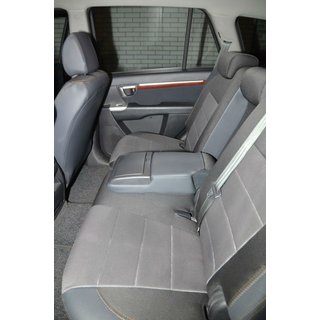 Авточехлы (Эко-кожа↗Ткань, Premium) Hyundai Santa Fe 2 2006-2012 гг. фото 3