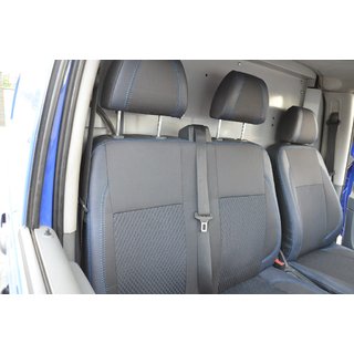 Авточехлы (Эко-кожа+Ткань, Premium) Mercedes Vito W639 2004-2014 гг. фото 4
