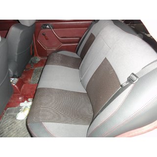 Авточехлы (Эко-кожа↗Ткань, Premium) Mercedes E-сlass W124 1984-1997 гг. фото 4