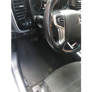 Mitsubishi Outlander 2012-2015 Коврики EVA (черные) гибрид