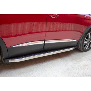 Peugeot 3008 2016↗ Молдинг дверной (4 шт, нерж)