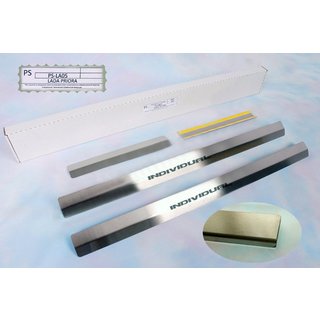 Накладки на пороги Natanika Standard (4 шт, нержавейка) Lada Priora 2007-2018 гг.