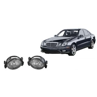 Противотуманные фары (2 шт) Mercedes E-сlass W211 2002-2009 гг. фото 2