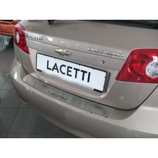 Накладка на задний бампер Natanika (нержавейка) Chevrolet Lacetti 2003-2024 гг.