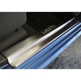 Накладки на пороги Natanko (нержавейка) Chevrolet Lacetti 2003-2024 гг.