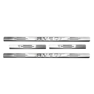 Накладки на пороги Carmos (4 шт., нержавейка) Chevrolet Aveo T200 2002-2008 гг.