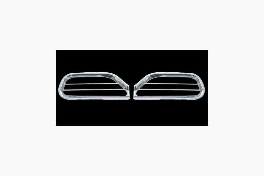 Chevrolet Captiva 2006-2019 гг. Хромированные накладки на задние противотуманные фары (2 шт., Пластик) Image