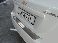 Chevrolet Lacetti 2003-2024 гг. Накладка на задний бампер с загибом Natanika (нержавейка) фото 1