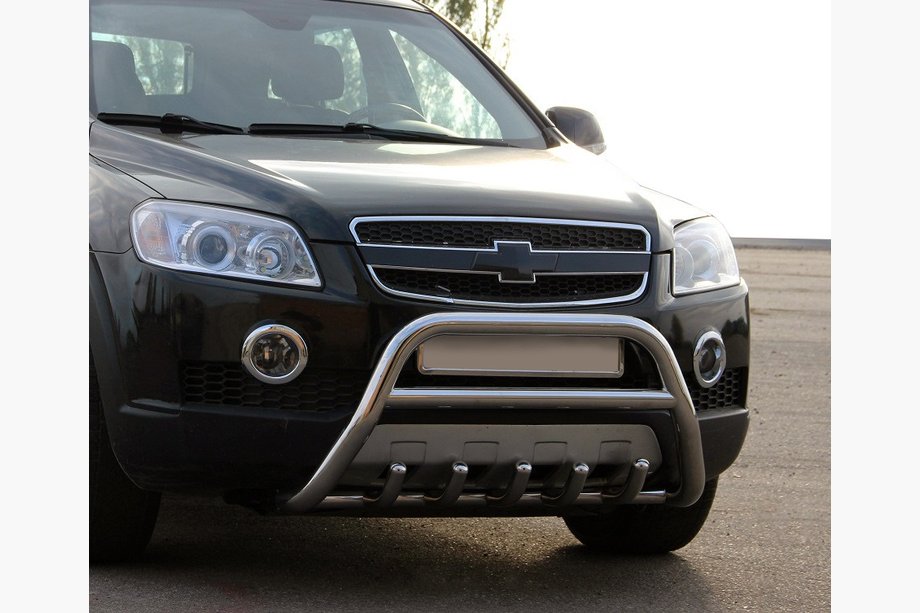 Chevrolet Captiva 2006-2019 гг. Передняя дуга WT003 (нерж. сталь) Image