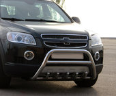 Chevrolet Captiva 2006-2019 гг. Передняя дуга WT003 (нерж. сталь) фото 1