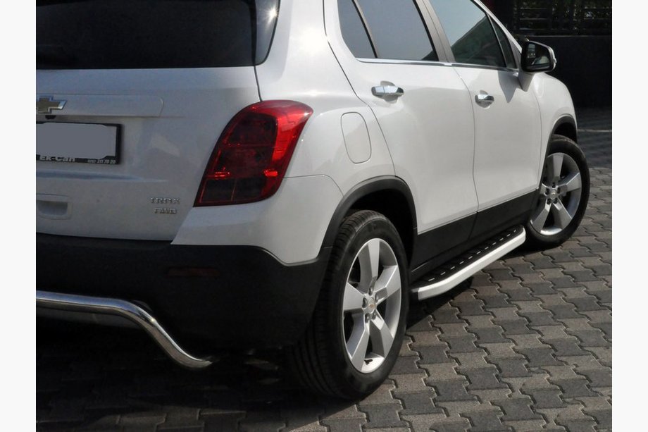 Chevrolet Trailblazer 2012-2019 гг. Боковые Подножки Fullmond (2 шт., Алюминий) Image