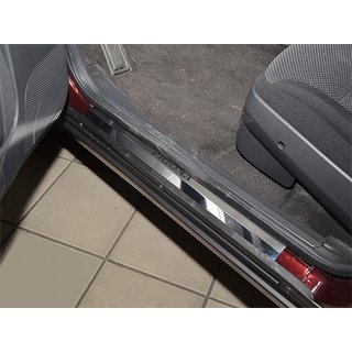 Накладки на пороги Natanika Premium (4 шт, нержавейка) Lada Priora 2007-2018 гг.