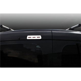 Окантовка заднего стоп-сигнала (нерж. сталь) Peugeot Bipper 2008-2017 гг. фото 1