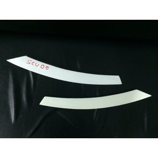 Реснички на фары (2 шт, под покраску) Fiat Scudo 2007-2015 гг. фото 2